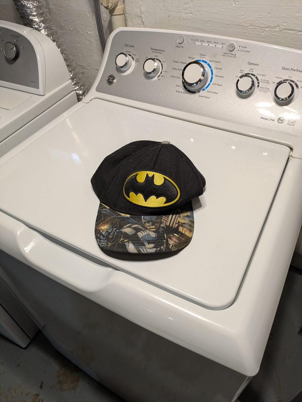 Batman Kids Black & Yellow Snapback Hat